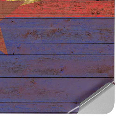 Arizona Flag Dark Wood Surface Laptop Studio Skin
